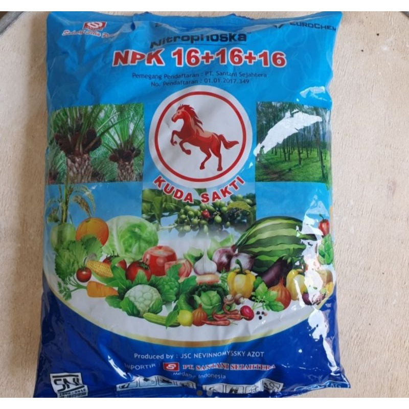 Pupuk NPK 16 16 16 Biru Eurochem Santagrow 1 kg