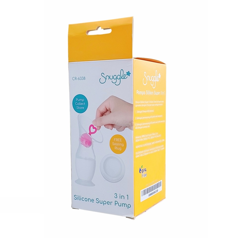 Crown Snuggle Silicone Super Pump Pompa dan Penampung ASI