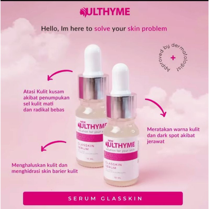 Serum Glasskin Ulthyme Skincare BPOM SERUM WAJAH