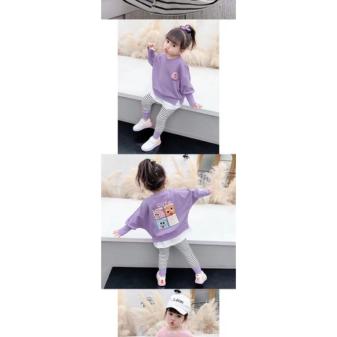 Setelan Anak Perempuan Motif Princess Pola Putri Premium Import