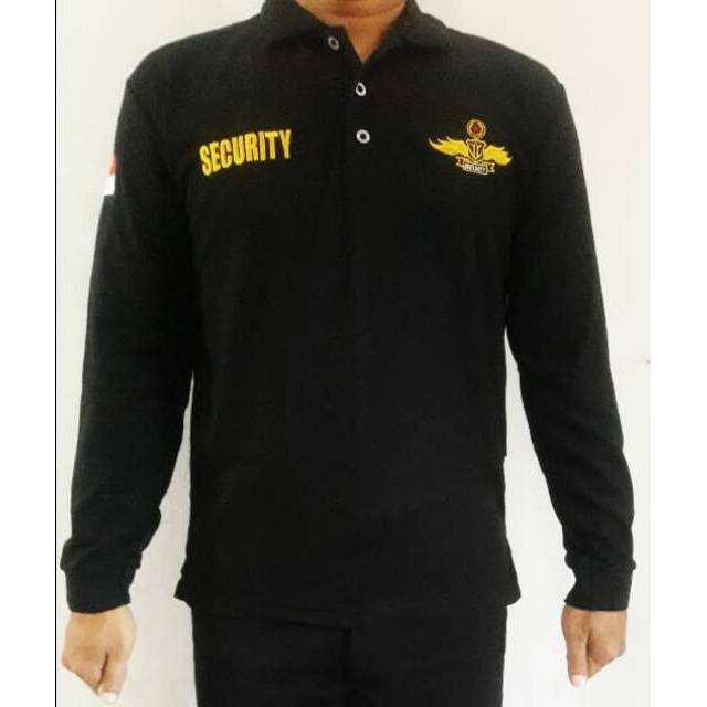 KAOS SECURITY LENGAN PANJANG - KAOS SECURITY LOGO WINGS - KAOS SECURITY WINGS LENGAN PANJANG