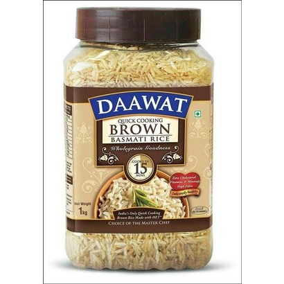 

DAAWAT QUICK COOKING BROWN BASMATI RICE 1 KG