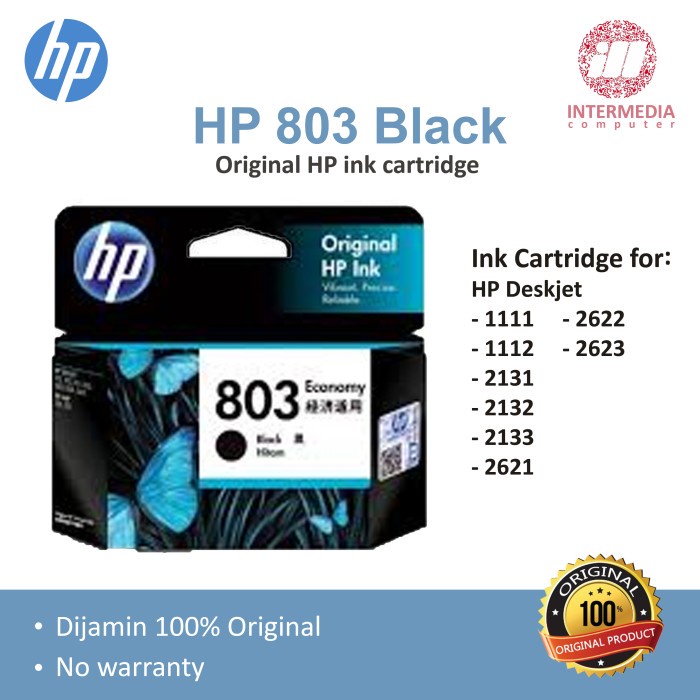 Cartridge HP 803 Black