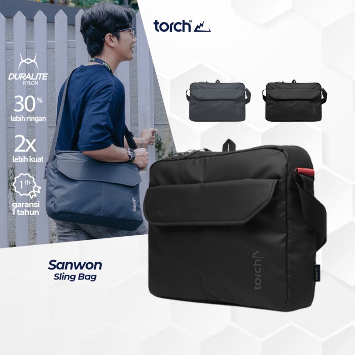 [Tas] Torch Tas Laptop Selempang - Office Bag Sling Bag Sangwon [Selempang]