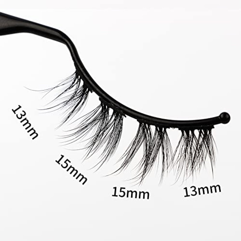 F82 - DIY Eyelashes Extensions Home Grafting 30 Clusters Synthetic Reusable Cotton Band False Eyelashes Natural Look Thick Dense Individual Artificial Volume 3D