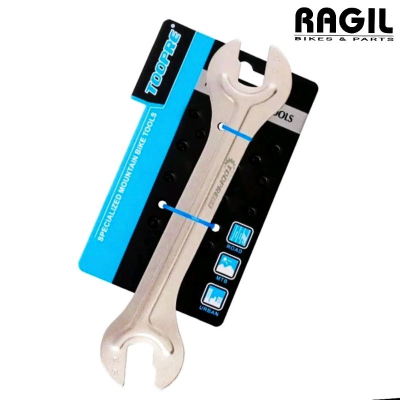 KUNCI KONES KONIS TIPIS BAUT 13 14 15 16 PEDAL SEPEDA TOOPRE CHROME KROM PAS