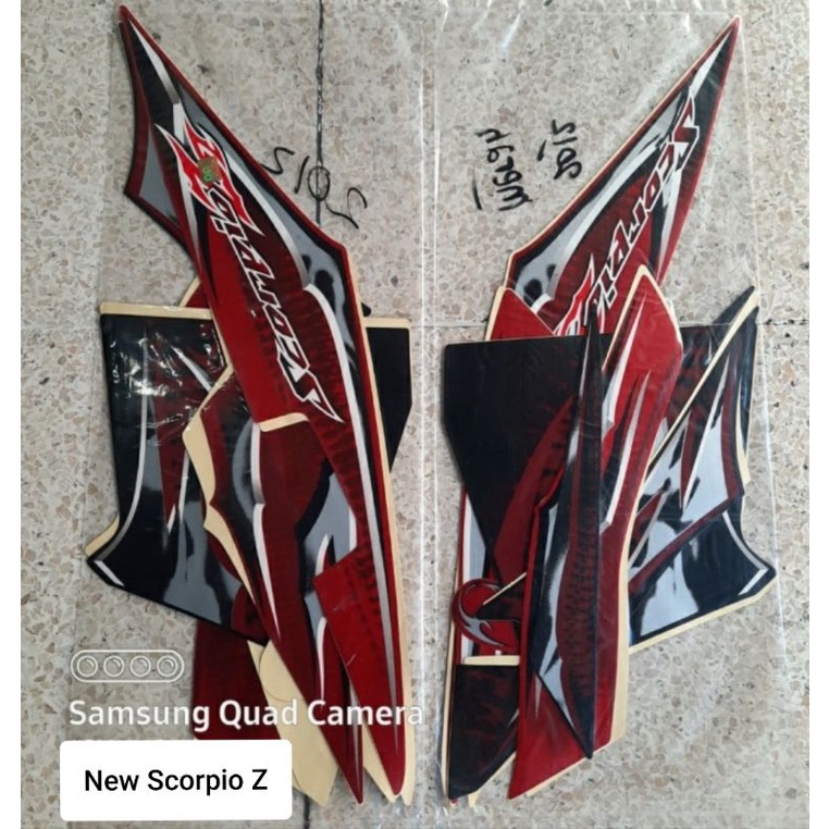 (siap kirim) striping sticker motor yamaha New Scorpio Z 2011 - 2012