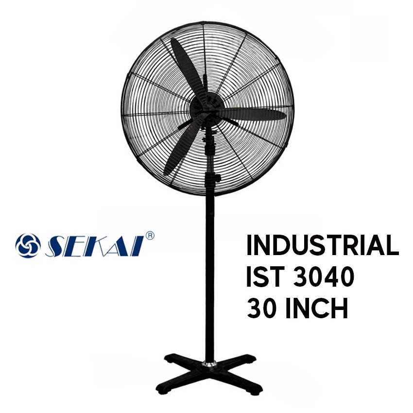 Industrial Stand Fan Besi Sekai 30 Inch Kipas Industri 30&quot; IST-3040 Kipas Angin Berdiri Besi Tornado Sekai IST3040