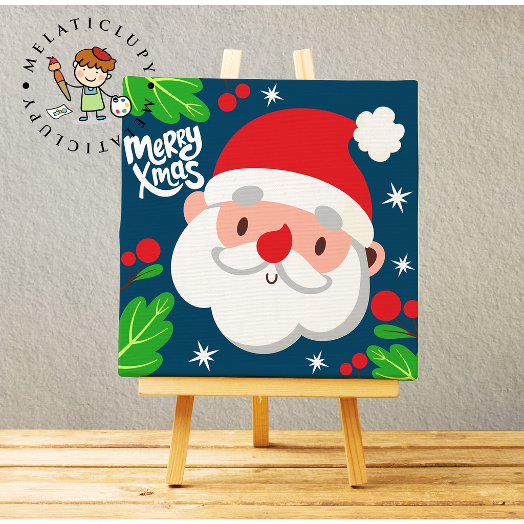 

CHRISTMAS EDITION - PAINT BY NUMBER MELUKIS KANVAS 20X20cm EDISI NATAL