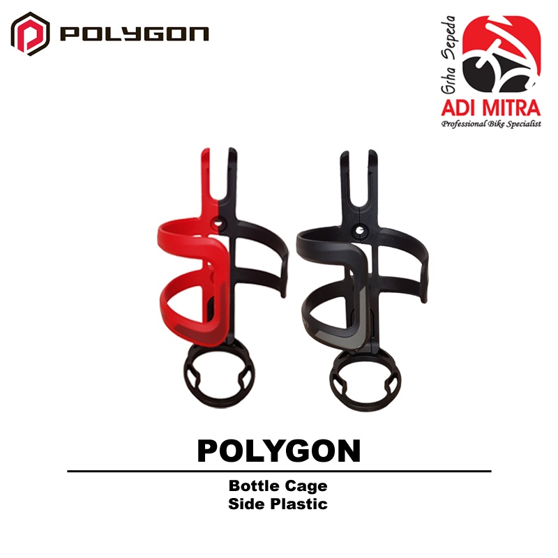 Polygon Bottle Cage Side Plastic - Cagak Botol Sepeda