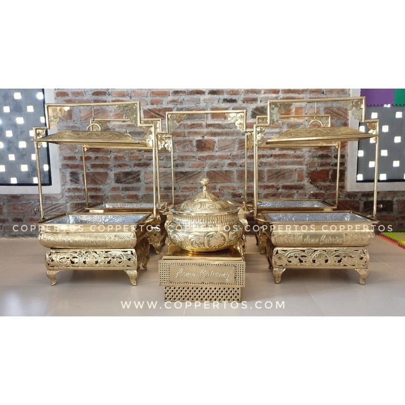 panstop rol - panstop prasmanan - chafing dish tembaga - chafingdish