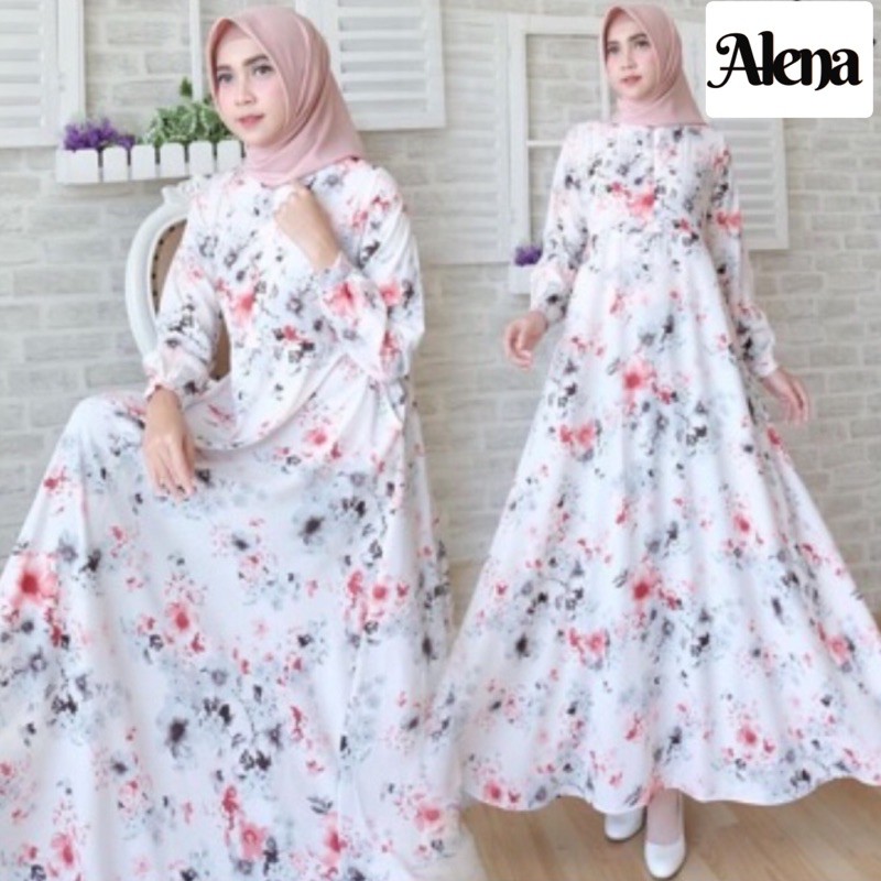 Gamis Monalisa motif Alena