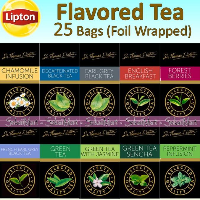 

LIPTON Black Tea 25 bag All Variant - Teh Hitam 25 Kantong Lengkap