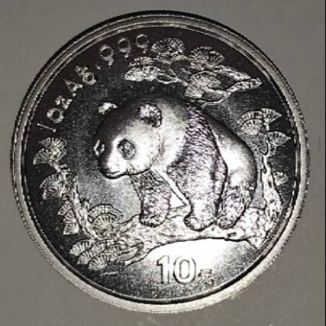 Koin Proof Perak Panda 1oz Tahun 1997