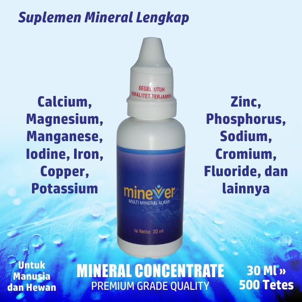 Concentrated Mineral Drops Ori Minever 30 ml / Suplemen Kalsium Tulang / Suplemen Makanan Mineral un