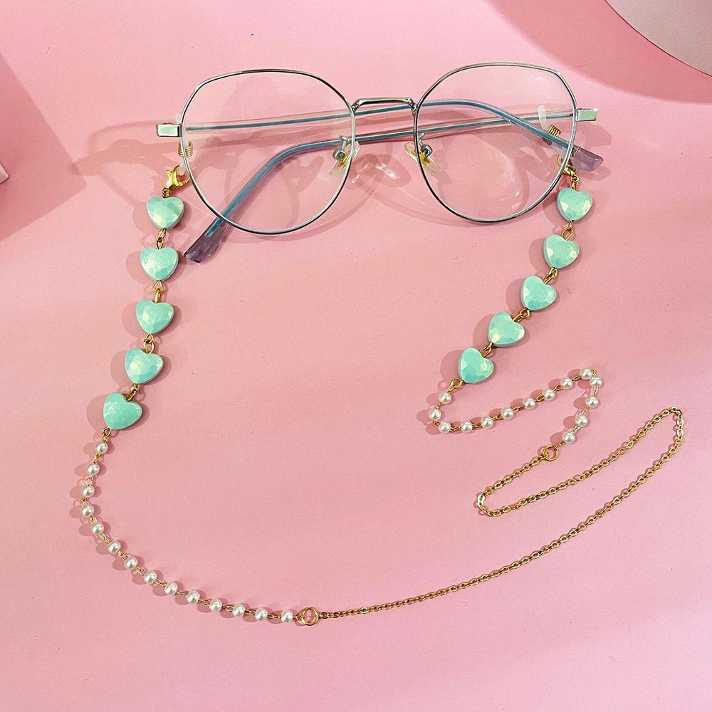 Lily Kacamata Rantai Vintage Bentuk Hati Tali Kacamata Baca Eye wear Aksesoris