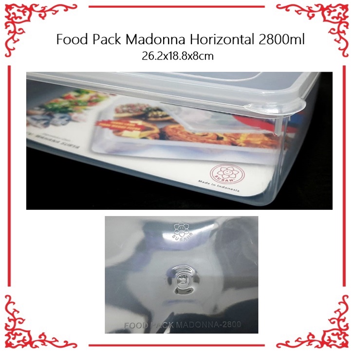 Toples/Food Pack Madonna Horizontal 2800ml