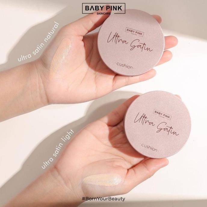 Jual Babypink Skincare Bedak Cushion Baby Pink Ultra Satin Terlaris Wanita-2