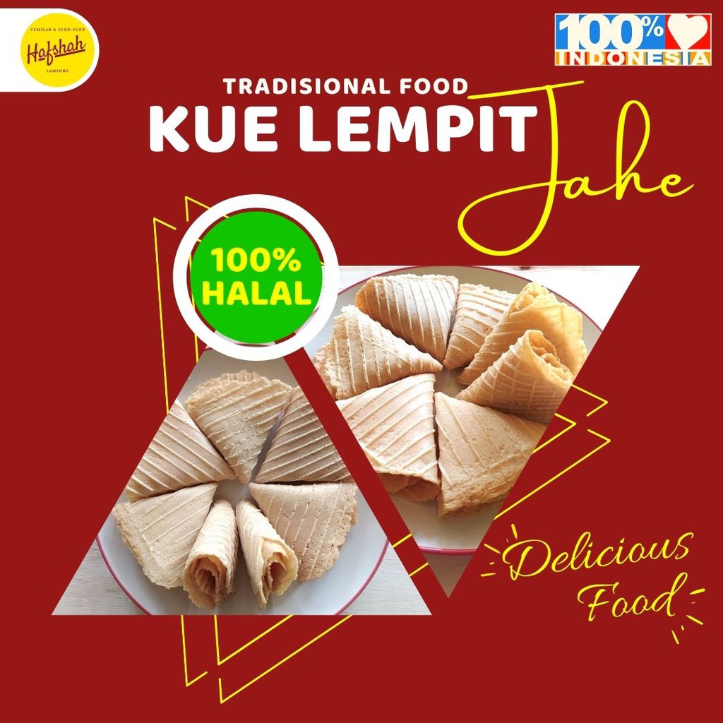 

Kue Lempit Jahe Cemilan & Jajanan Kering Jadul Indonesia