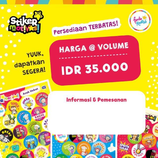 

Stiker Motivasi (isi 100 stiker)