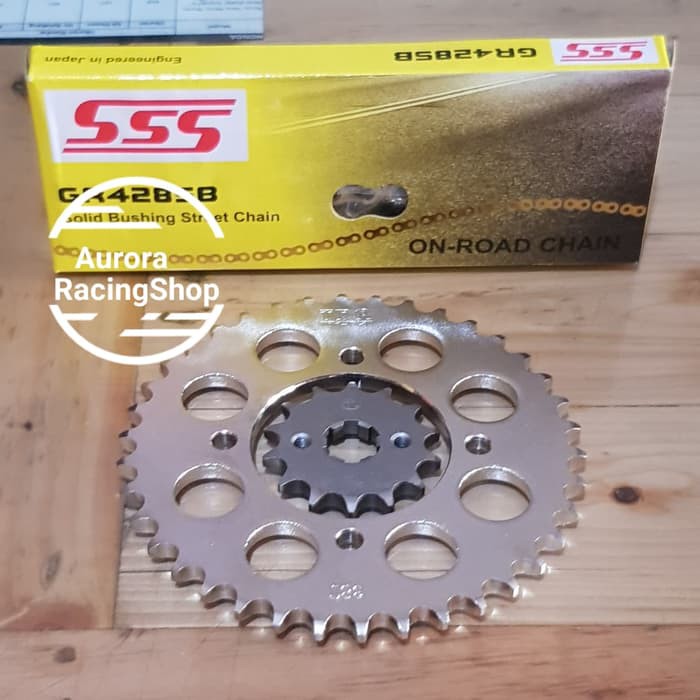 Q.W406 Gear Set Jupiter Z1 Vega ZR Jupiter Z New & Rantai SSS 428 SB