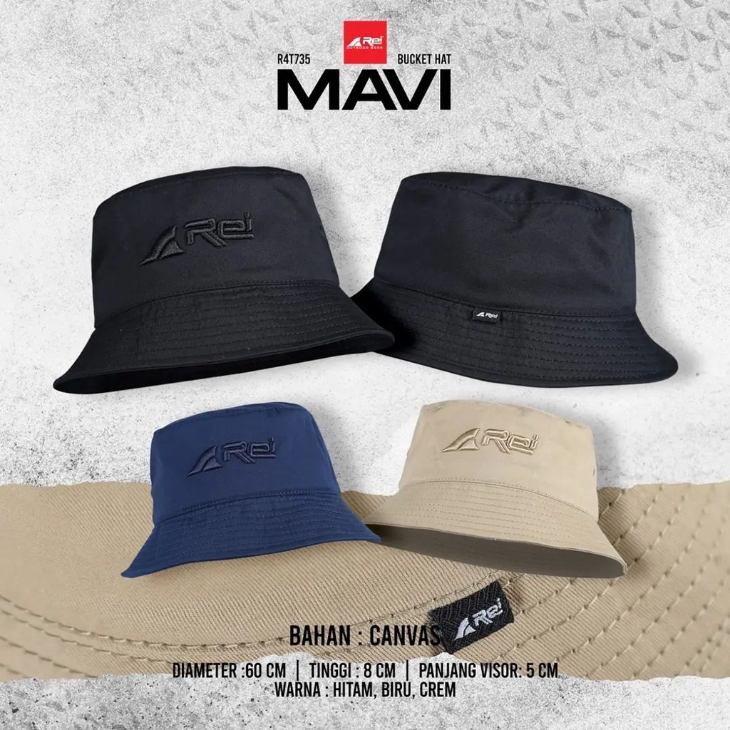 Arei Topi   Bucket Mavi - Krem