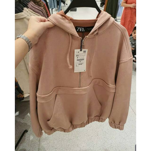 zara hooded sweater