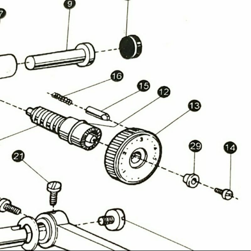 22T5-006C1 As Putaran Dial Kasar Halus Mesin Jahit High Speed Industri
