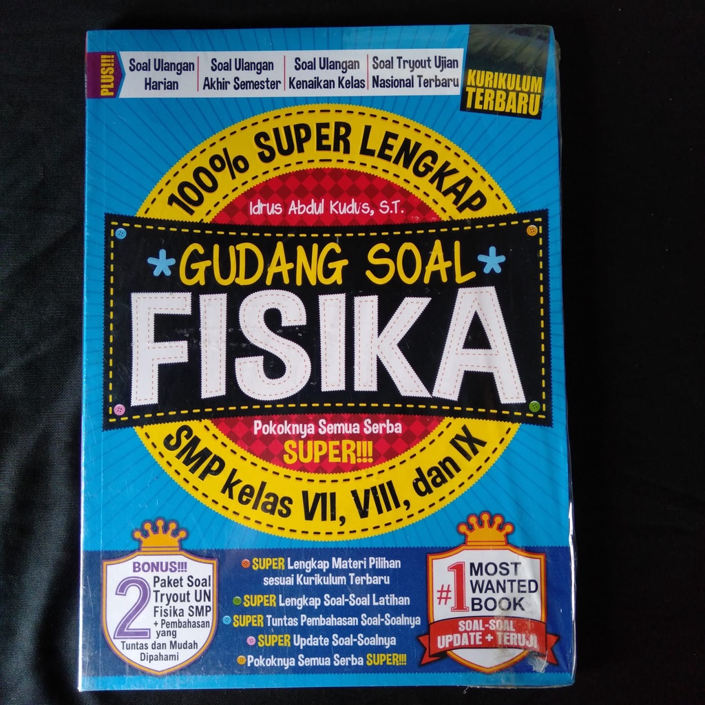 Jual Buku 100% Super Lengkap Gudang Soal Fisika SMP Kelas VII, VIII ...