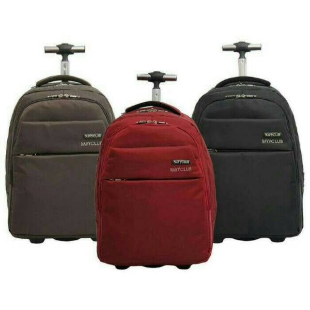 Navy Club Tas Ransel Trolly Backpack Trolley Original Tas Import