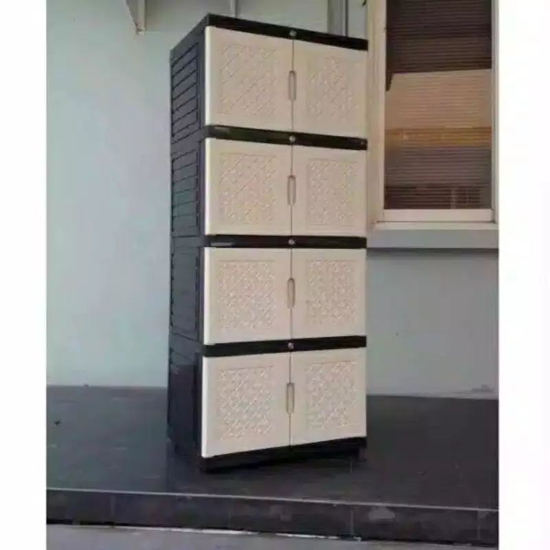 LEMARI PAKAIAN PLASTIK LEMARI PLASTIK AQUOSE JUMBO 4 SUSUN LEMARI AQUOSE JUMBO SUSUN 4