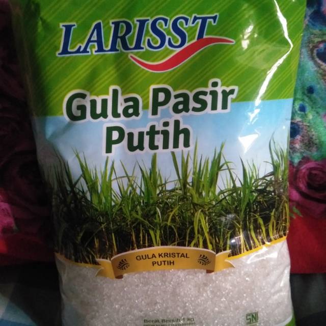 

Laris gula pasir putih kemasan 1 kg