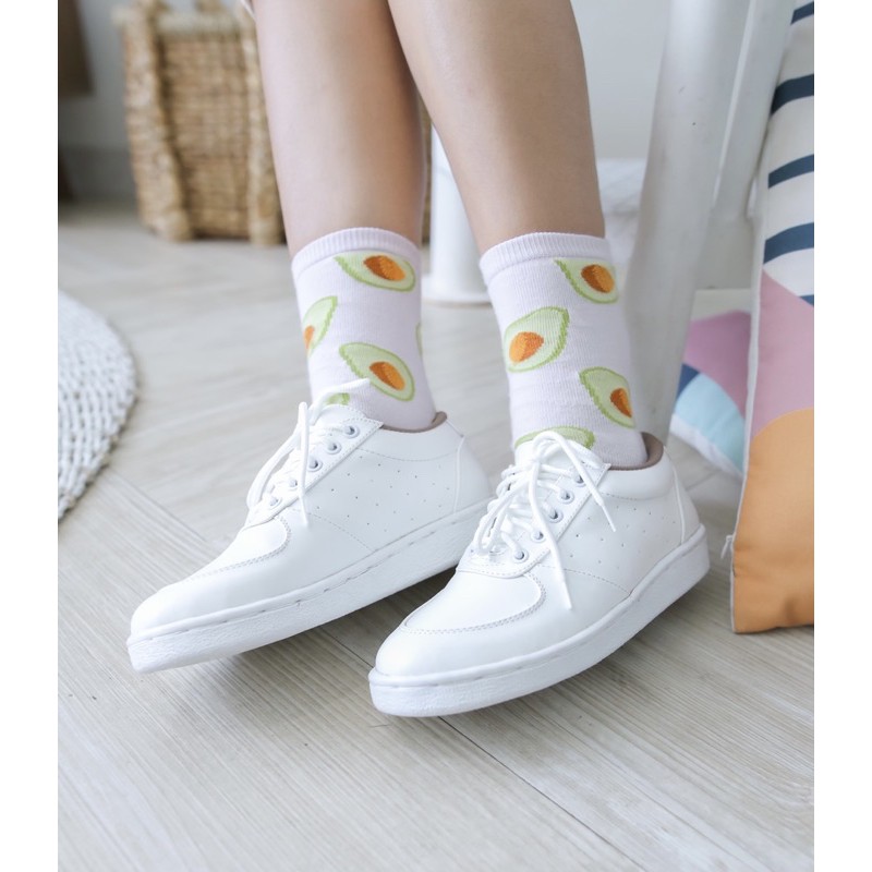 WHITE SNEAKERS - Sepatu wanita / sneakers wanita