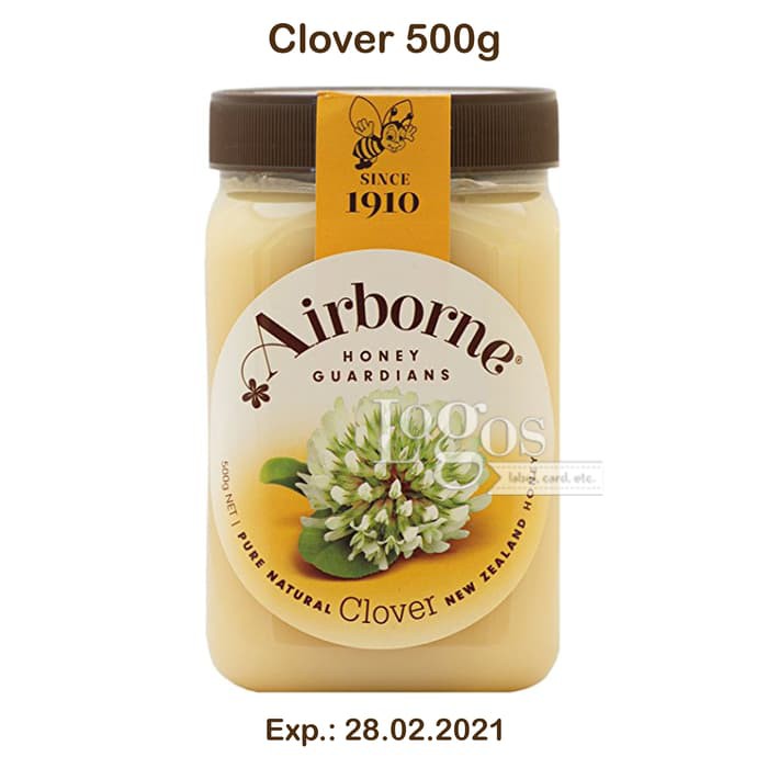 

Madu Airborne Clover Honey 500 gram New Zealand Import Kesehatan HDI - MMD934