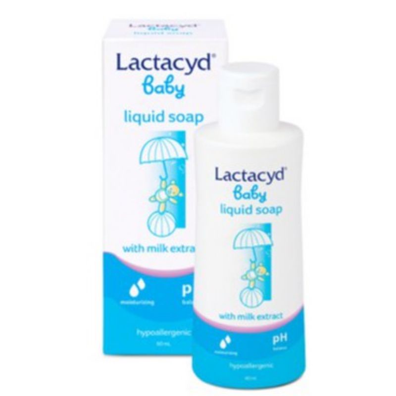 LACTACYD Baby Liquid Soap Blue with Milk Extract  60ml 150ml 250ml pump 500ml