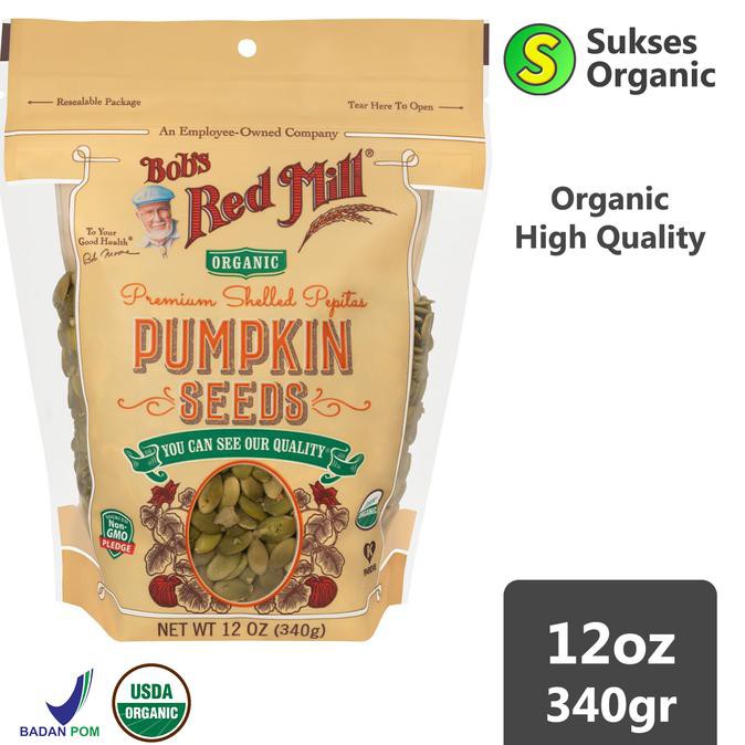 

Organic Pumpkin Seeds/Biji Labu/Pepitas/Kuaci | Bob's Red Mill | 340gr