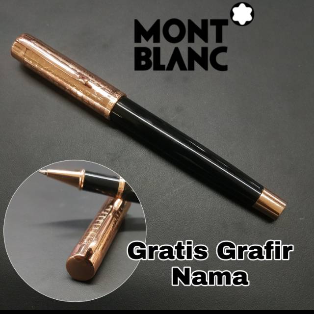 

Pulpen Sign pen mewah rollerball Montblanc rose gold black