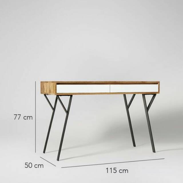 Meja Konsol Industrial - Meja Kerja Minimalis - Meja Kantor