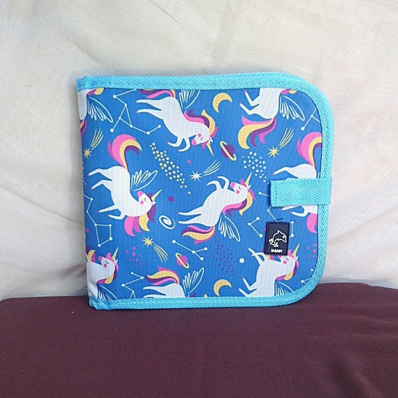 Mainan Edukasi Anak Perempuan Laki Laki Balita 4 Tahun Buku Menggambar Untuk Cewek Cowok FREE SPIDOL-Biru Unicorn