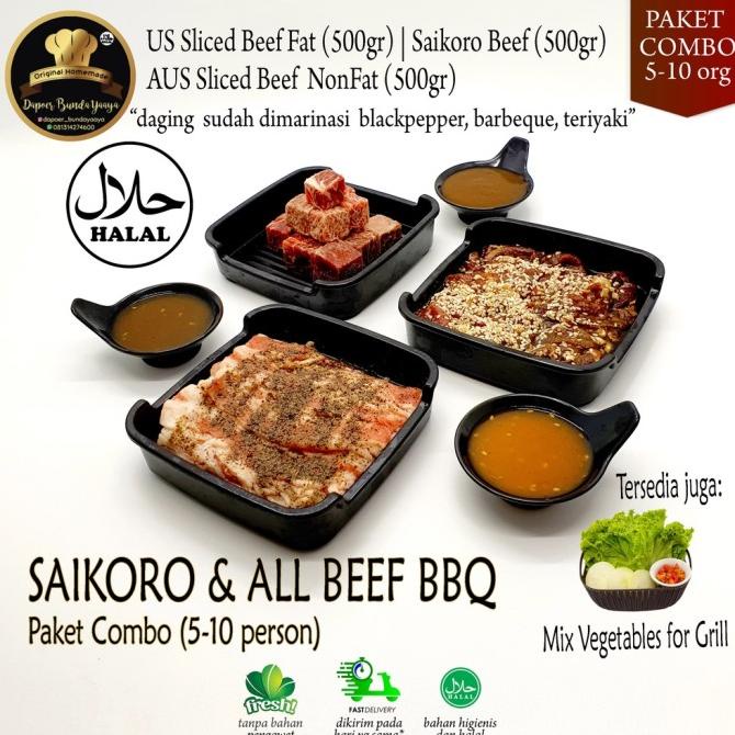 

Best Quality Paket Bbq / Saikoro / Grill / Yakiniku All Beef Combo Muezhahalifah