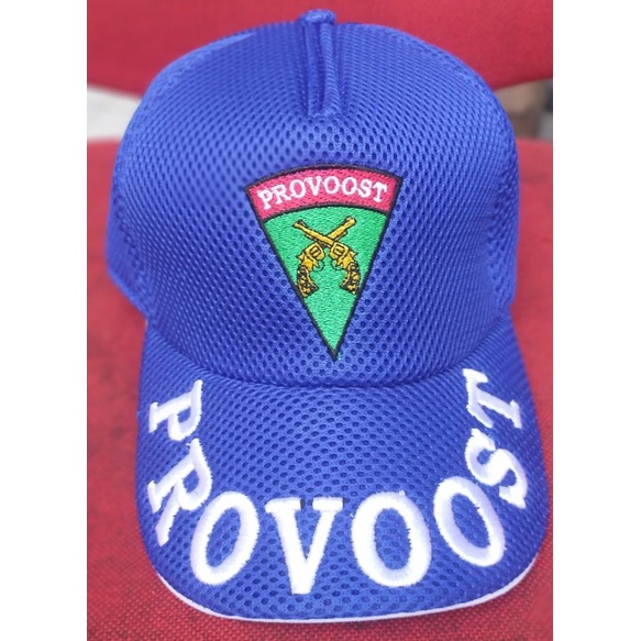 TOPI  PROVOST JALA TIMBUL LOGO PROVOST BIRU KUALITAS TERJAMIN