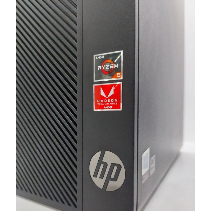 PC Gaming Editing Murah HP 285 G3 MT Amd Ryzen  5-2400 Ram 8Gb Hdd 500Gb Vga Amd Radeon RX II