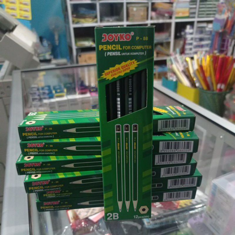 

pensil pencil 2B joyko 2 b patlot isi 1lusin