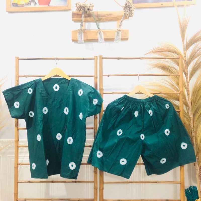 Gogo Jumputan jumbo | Setelan Jumput Jumbo | Oneset Jumputan ld 120cm