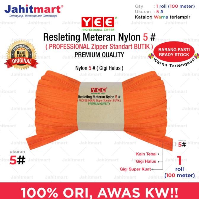 

Ready Stock Resleting Roll "Yee" / Ritsleting Meteran 5# 100 Yard Termurah