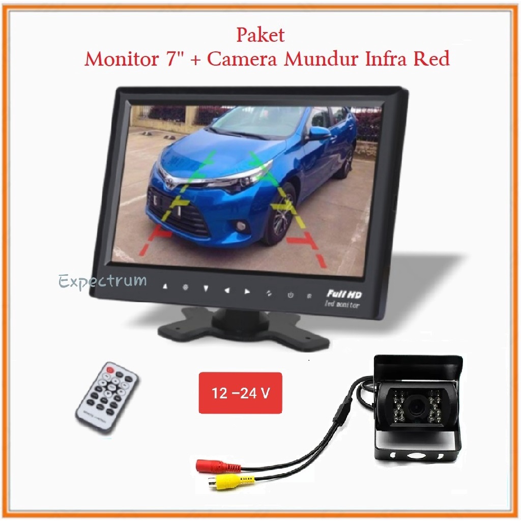 Monitor TV Ondash 7&quot; - PAKET Monitor TV 7 inch &amp; Kamera Infra Red