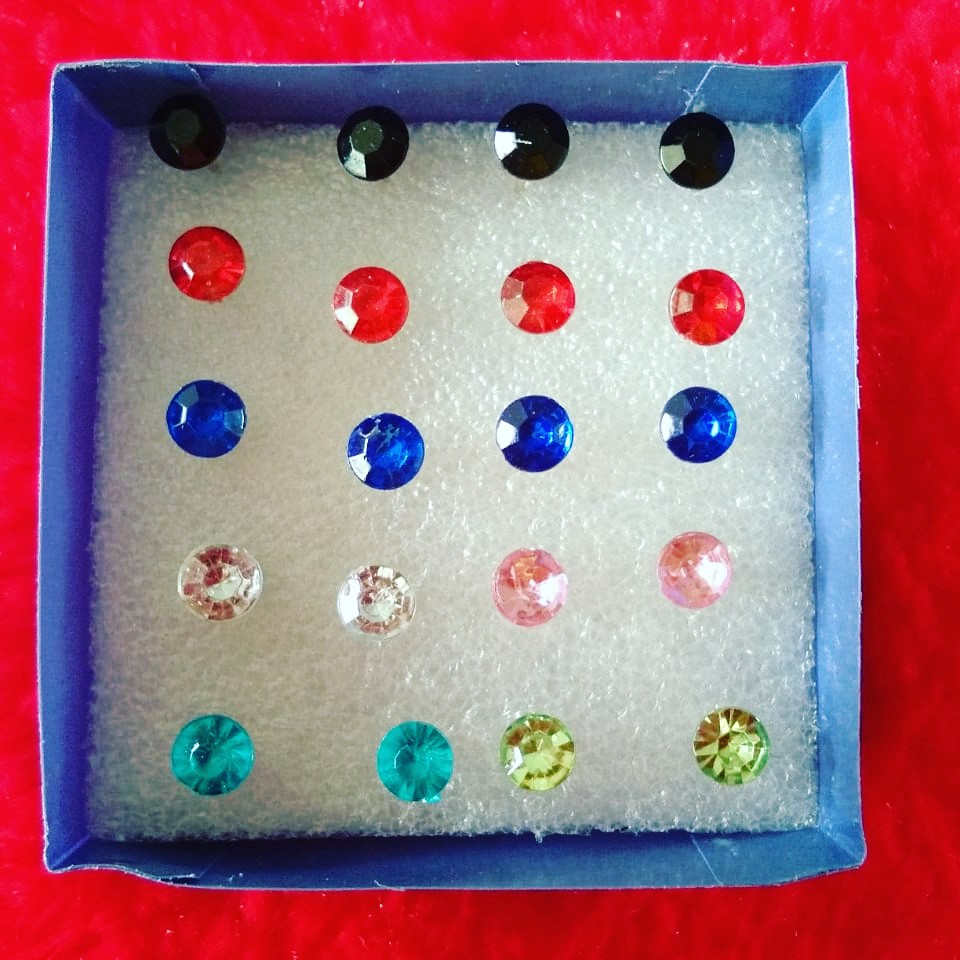 Giwang Kristal Imitasi 1 Lusin