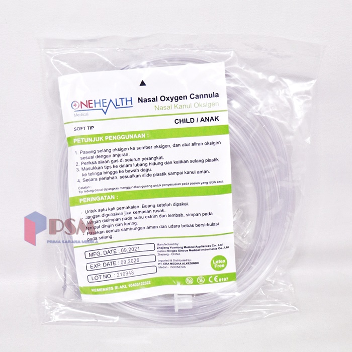 Jual Nasal Oxygen Cannula Child / Selang Kanul Oksigen Anak / Nasal O2 ...