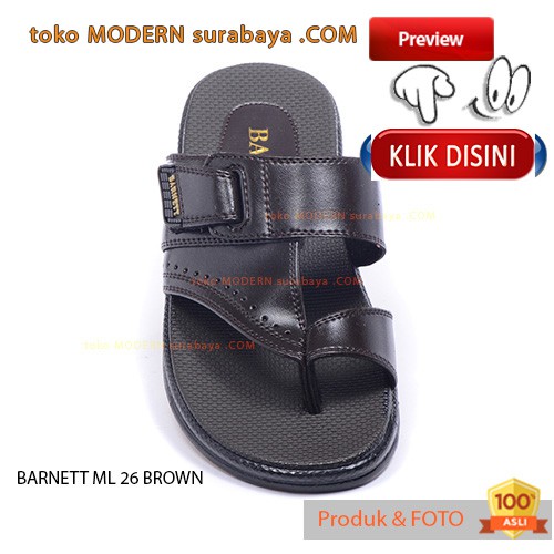 BARNETT ML 26 BROWN sandal casual sopan pria jepit f flip flop