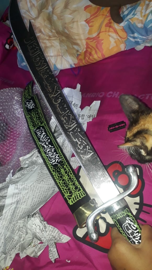 Samurai Arab Zulfakor / Zulfikar Ukir Lapadz Arab